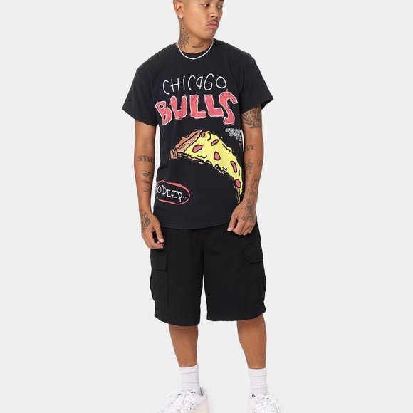 After School Special Chicago Bulls T-Shirt Black Wash - Picture 3 of 6